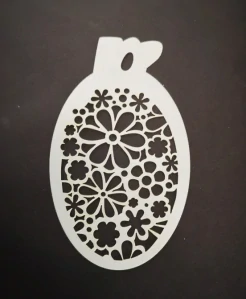 Šablona na obličej POP Stencils květinová textura