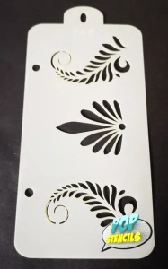 Šablona na obličej POP Stencils lístky kolekce