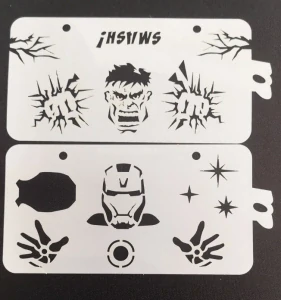 Šablona na obličej POP Stencils Superhrdinové set